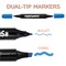 Super Markers Dual Tip Fabric & T-Shirt Marker Set - 40 Unique Primary & Pastel Colors, Double-Ended with Chisel and Fine Point Tips, Permanent Ink in Vibrant and Bold Shades
